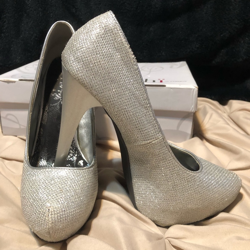Silver heels